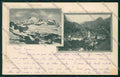 Vercelli Alagna Sesia Monte Rosa PIEGA cartolina QK4861 – fronte