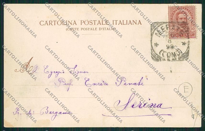 Vercelli Alagna Sesia Monte Rosa PIEGA cartolina QK4861 – retro