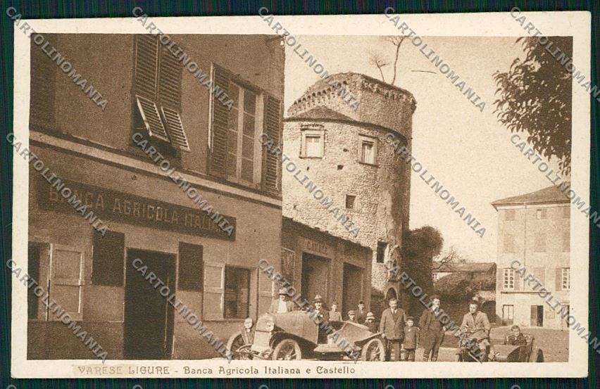 La Spezia Varese Ligure Banca Auto cartolina QK4888 – fronte