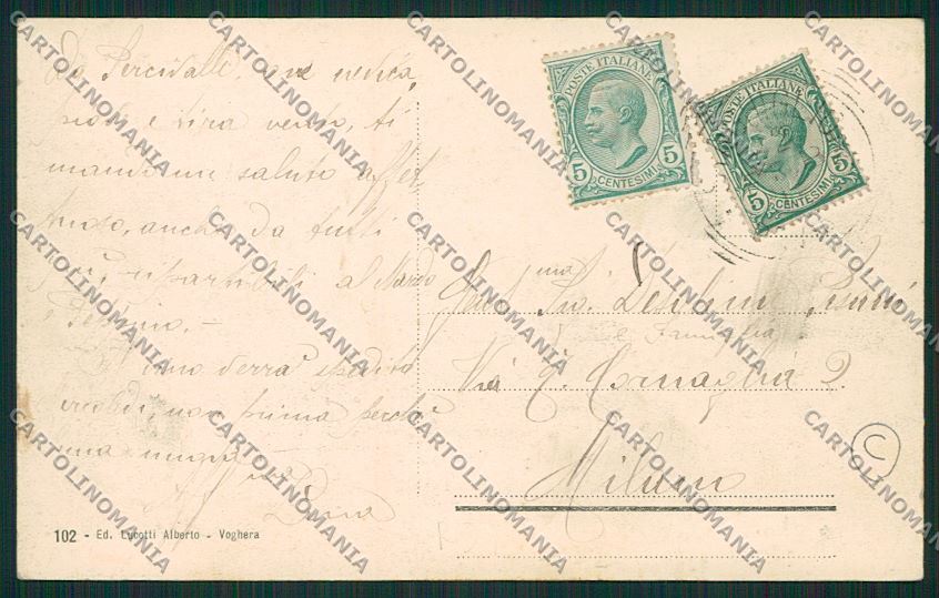 Pavia Voghera cartolina QK4893 – retro