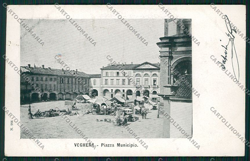 Pavia Voghera Mercato cartolina QK4903 – fronte
