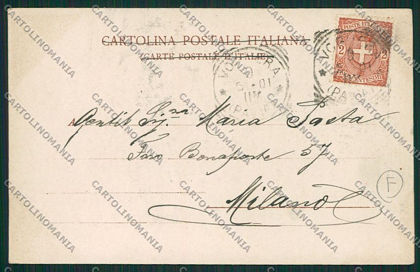 Pavia Voghera Mercato cartolina QK4903 – retro