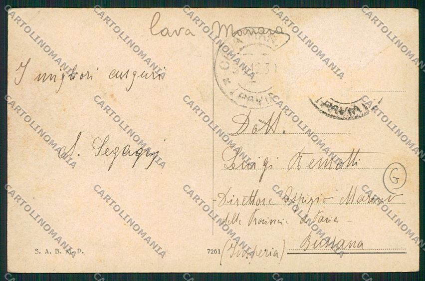 Pavia Cava Manara cartolina QK4907 – retro