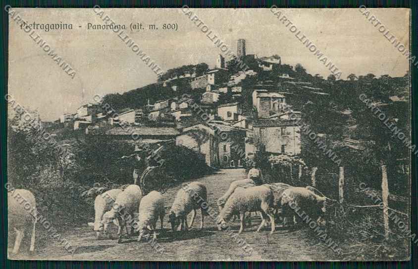 Pavia Varzi Pietragavina ABRASA cartolina QK4913 – fronte