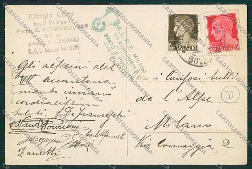 Bolzano Sexten Sesto cartolina QK4935 – retro