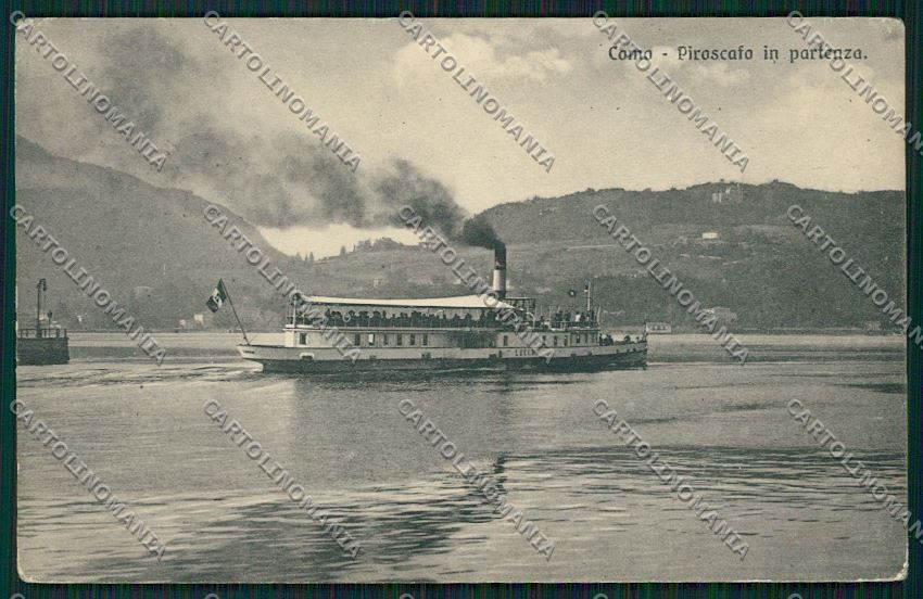 Como Lago Battello Lecco cartolina QK4958 – fronte