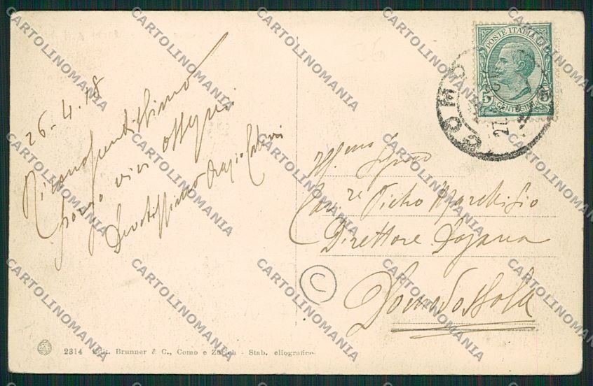 Como Lago Battello Lecco cartolina QK4958 – retro