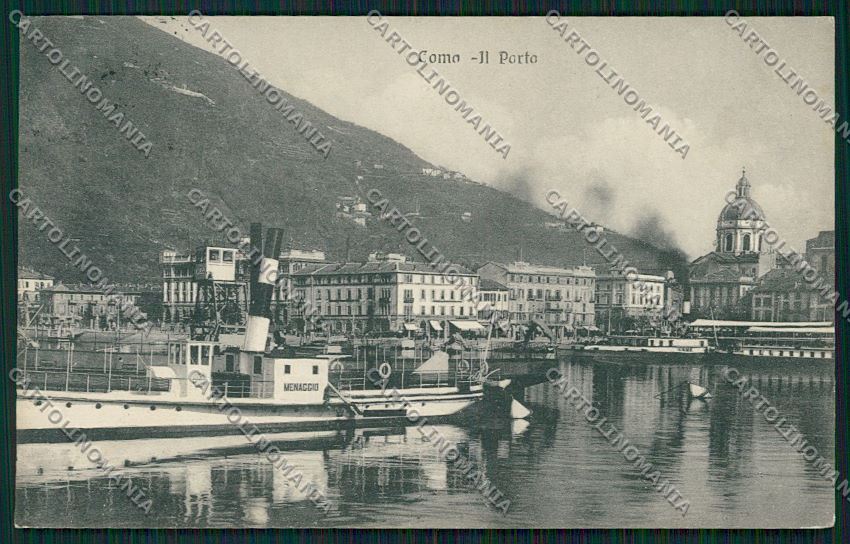 Como Città Battello Menaggio cartolina QK4966 – fronte
