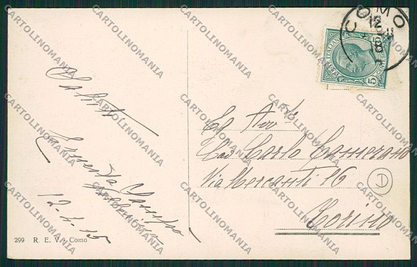 Como Città Battello Menaggio cartolina QK4966 – retro
