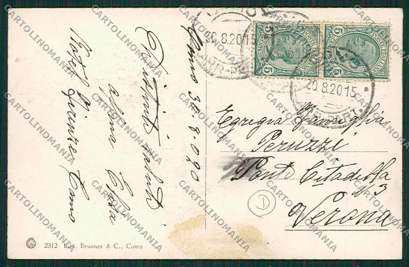 Como Città Battello cartolina QK4967 – retro