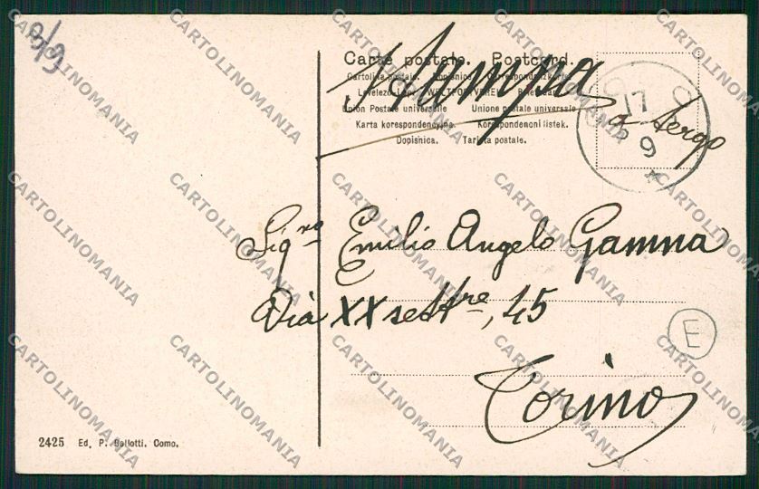 Como Città Battello cartolina QK4973 – retro