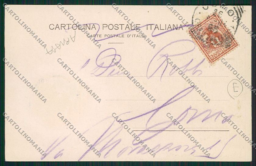 Como Lago Battello ABRASA cartolina QK4974 – retro