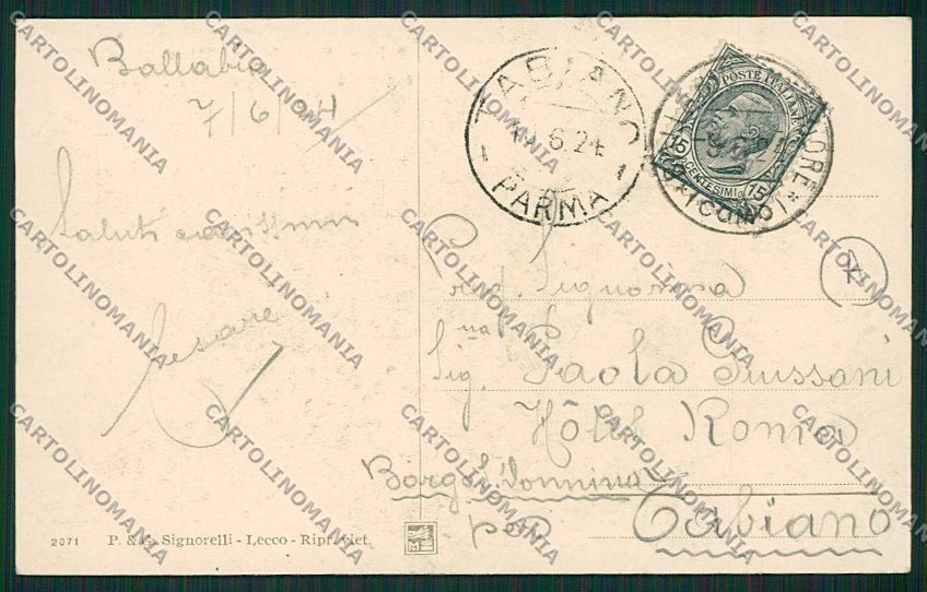 Lecco Piani Resinelli Grigna Meridionale cartolina QK4978 – retro