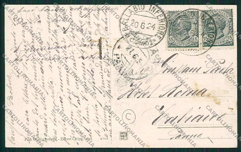 Lecco Ballabio Superiore cartolina QK4991 – retro