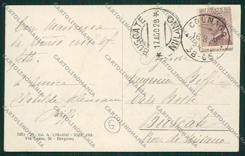 Milano Cornate d'Adda cartolina QK5017 – retro