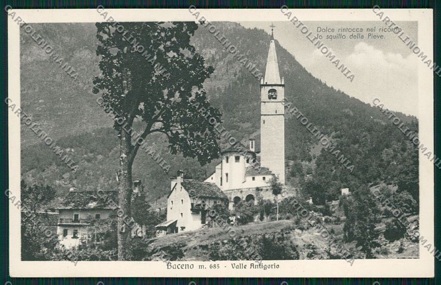 Verbania Baceno cartolina QK5027 – fronte