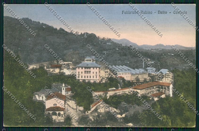 Biella Netro Fabbriche Rubino cartolina QK5032 – fronte