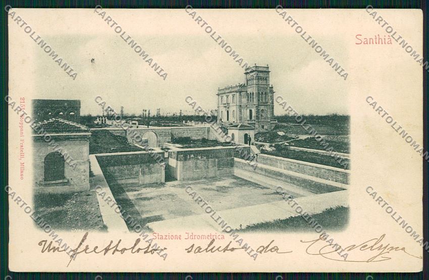 Vercelli Santhià cartolina QK5033 – fronte