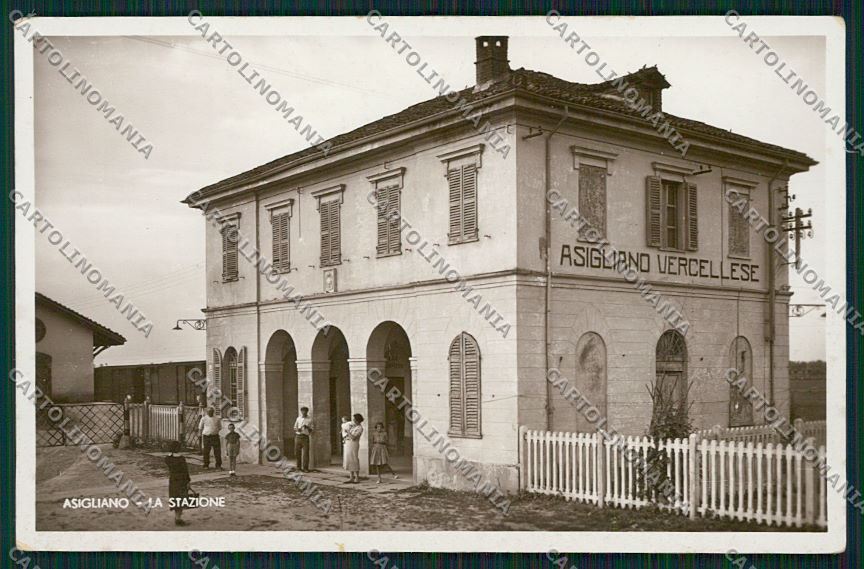 Vercelli Asigliano Stazione Foto cartolina QK5035 – fronte