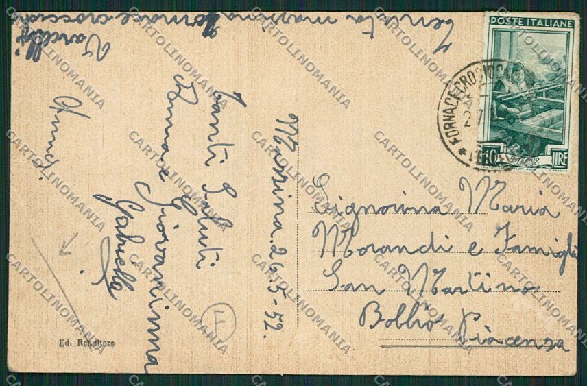 Vercelli Formigliana Fornace Crocicchio PIEGHE cartolina QK5043 – retro
