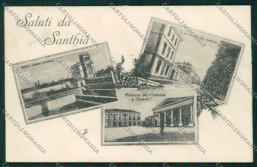 Vercelli Santhià Saluti da cartolina QK5044 – fronte