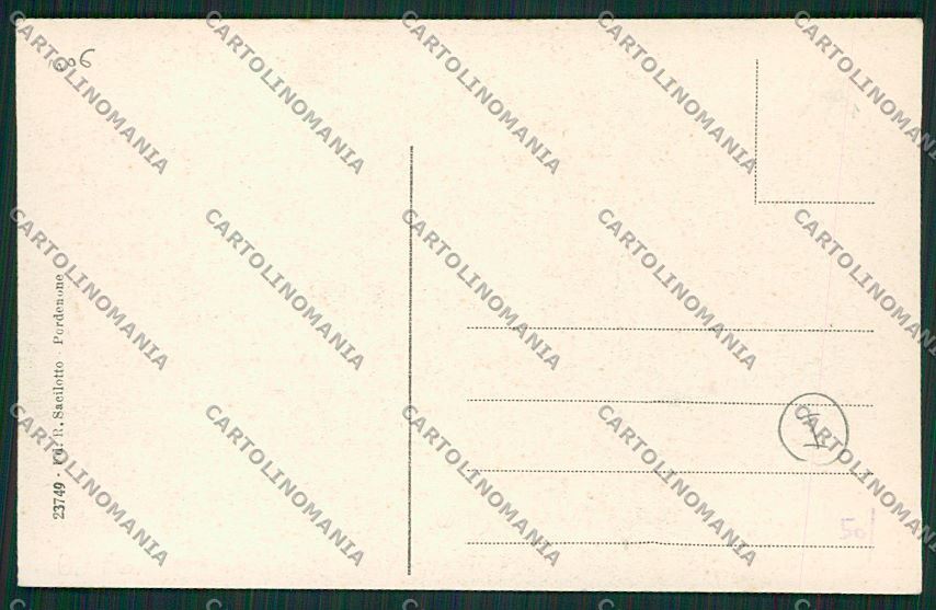 Pordenone Savoia Militari cartolina QK5057 – retro