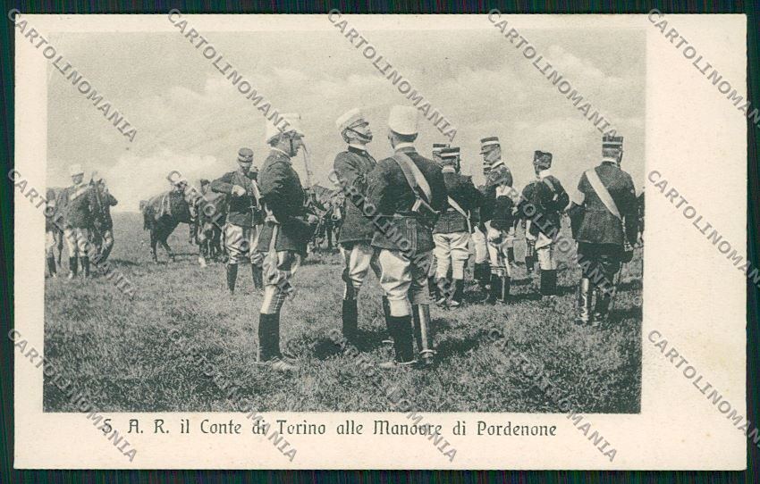 Pordenone Savoia Militari cartolina QK5058 – fronte