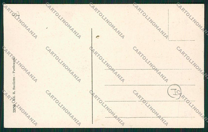Pordenone Savoia Militari cartolina QK5058 – retro