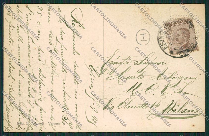 Lecco Esino Agueglio Cainallo Orfanella Saluti da cartolina QK5063 – retro