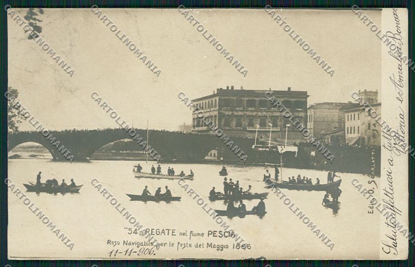 Pistoia Pescia Regate Foto cartolina QK5073 – fronte
