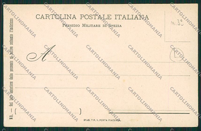 La Spezia Militari cartolina QK5075 – retro