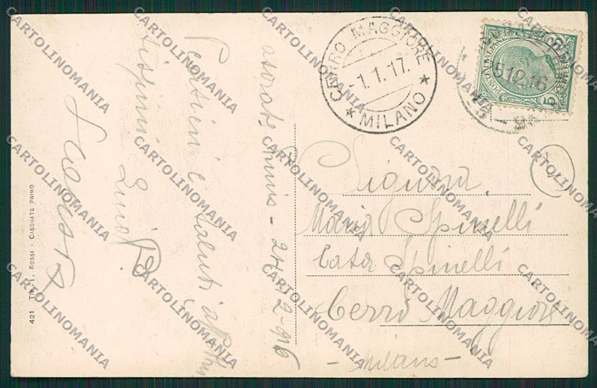 Pavia Casorate Primo Asilo cartolina QK5080 – retro