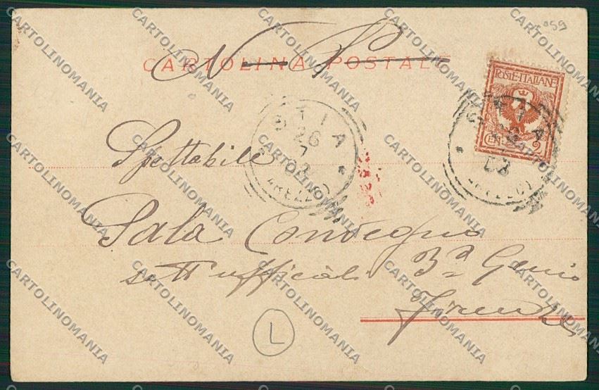 Arezzo Stia Porciano Militari cartolina QK5087 – retro