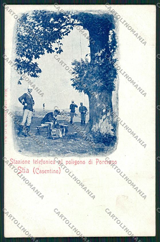 Arezzo Stia Porciano Militari cartolina QK5088 – fronte