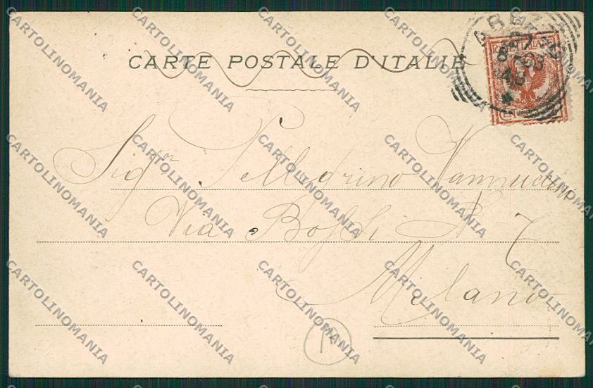 Arezzo Costumi I Canta Maggio cartolina QK5089 – retro