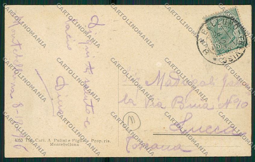 Treviso Montebelluna Tram cartolina QK5096 – retro