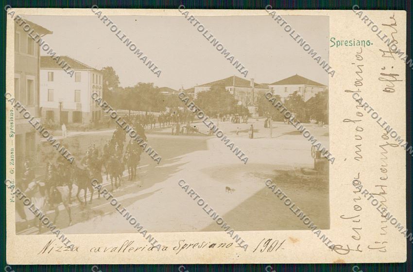Treviso Spresiano Militari Foto cartolina QK5102 – fronte