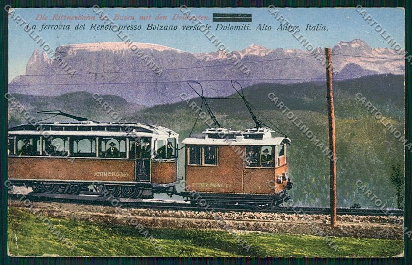 Bolzano Ferrovia Renon Treno PIEGHINA cartolina QK5107 – fronte