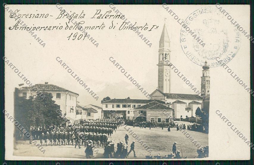Treviso Spresiano Militari Brigata Palermo Foto cartolina QK5108 – fronte