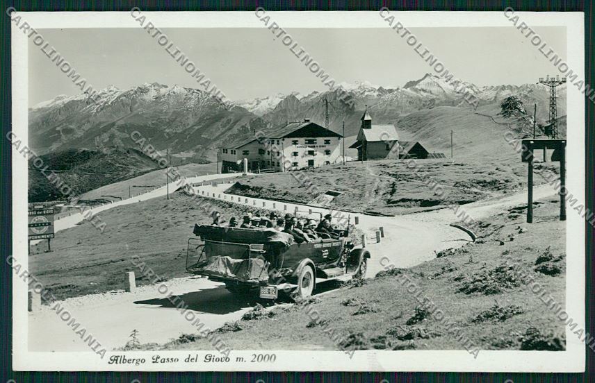 Bolzano Passo Giovo Auto Foto cartolina QK5109 – fronte