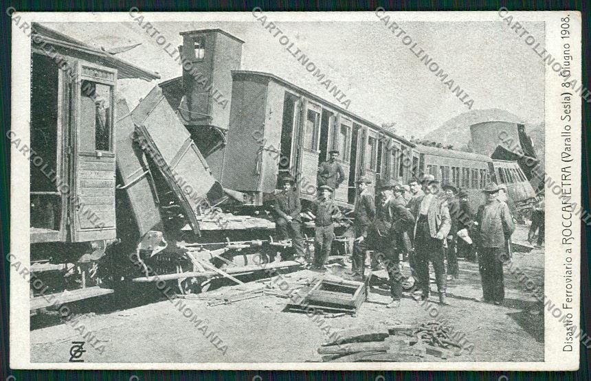Vercelli Varallo Sesia Roccapietra Disastro Ferroviario Treno cartolina QK5119 – fronte