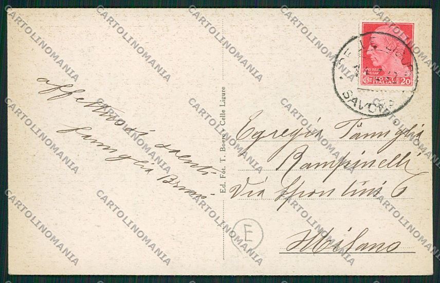 Savona Celle Ligure cartolina QK5140 – retro