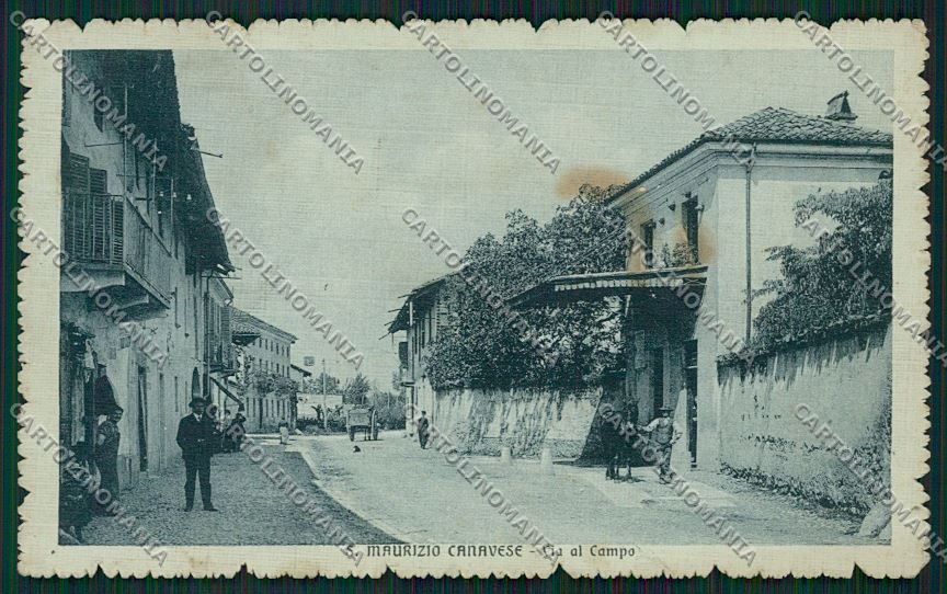 Torino San Maurizio Canavese RIPARATA cartolina QK5165 – fronte