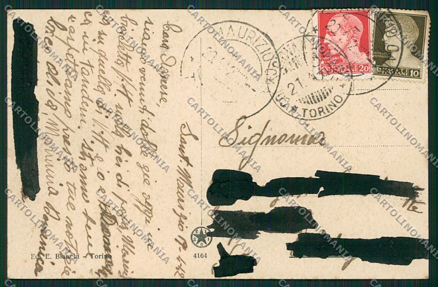 Torino San Maurizio Canavese cartolina QK5166 – retro