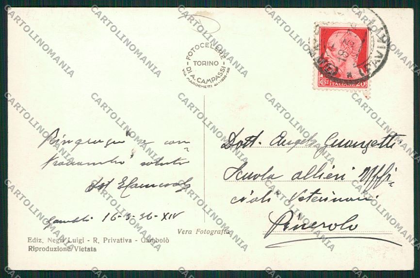 Pavia Gambolò Foto cartolina QK5172 – retro
