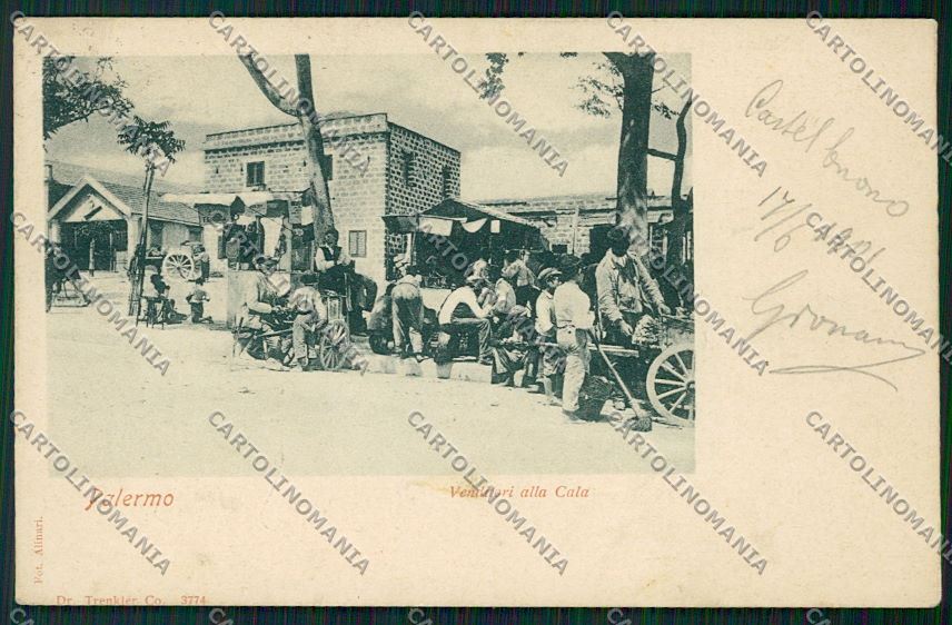 Palermo Città Mercato cartolina QK5176 – fronte