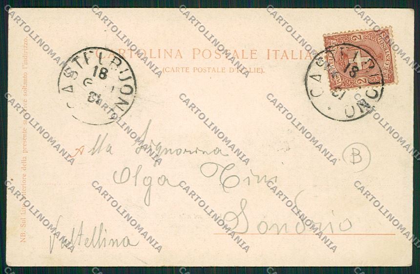 Palermo Città Mercato cartolina QK5176 – retro