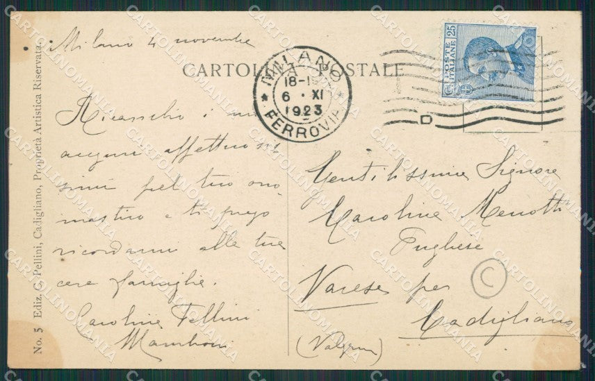 Varese Cadegliano Viconago cartolina QK5185 – retro