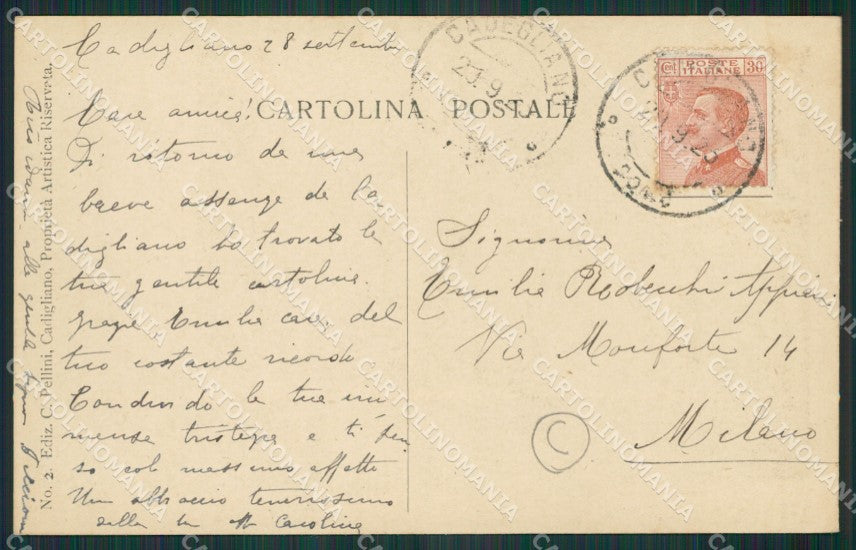 Varese Cadegliano Viconago cartolina QK5187 – retro