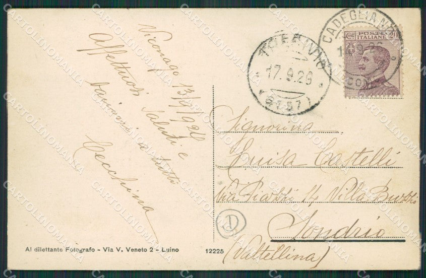Varese Cadegliano Viconago cartolina QK5215 – retro